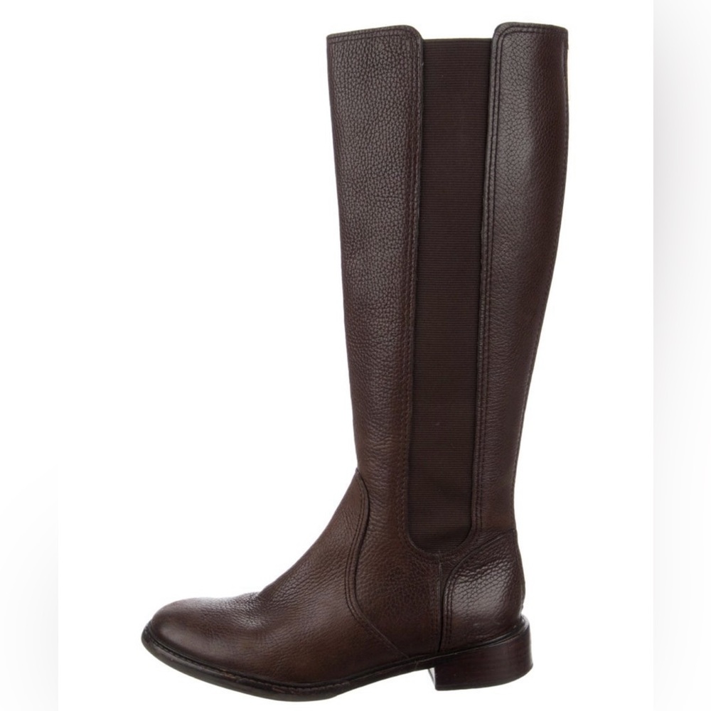 Brown Knee-High Leather Boots